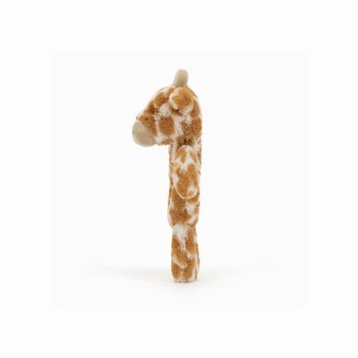 Jellycat Bashful Giraffe Ring Rattle USA | 81569QOZK